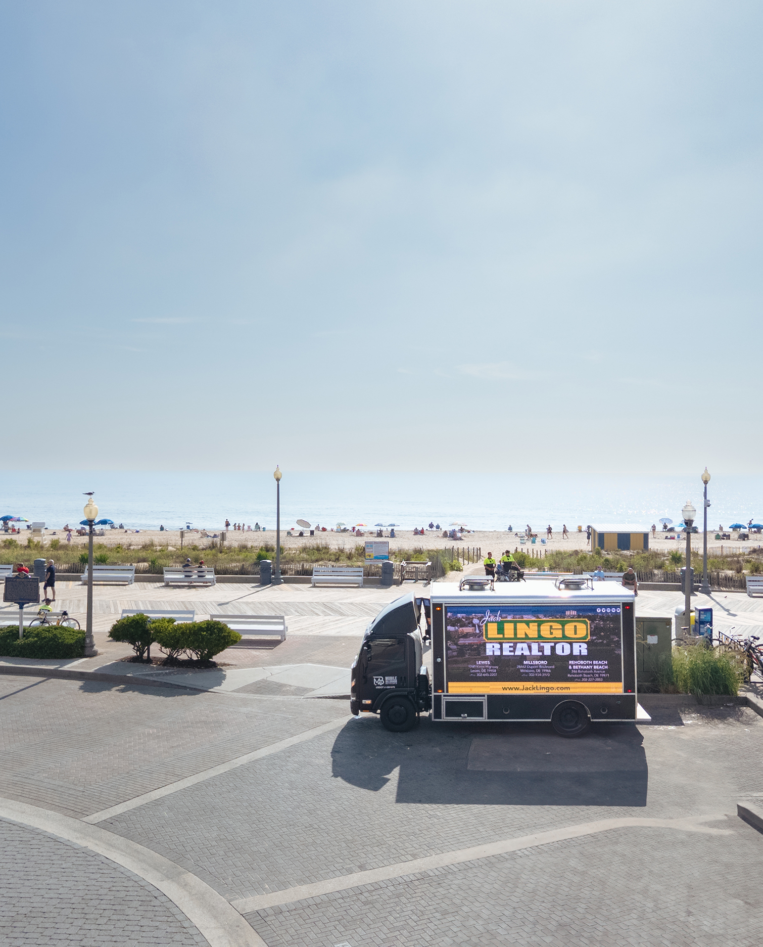 Jack Lingo, REALTOR&reg; Mobile Billboard Beach Truck