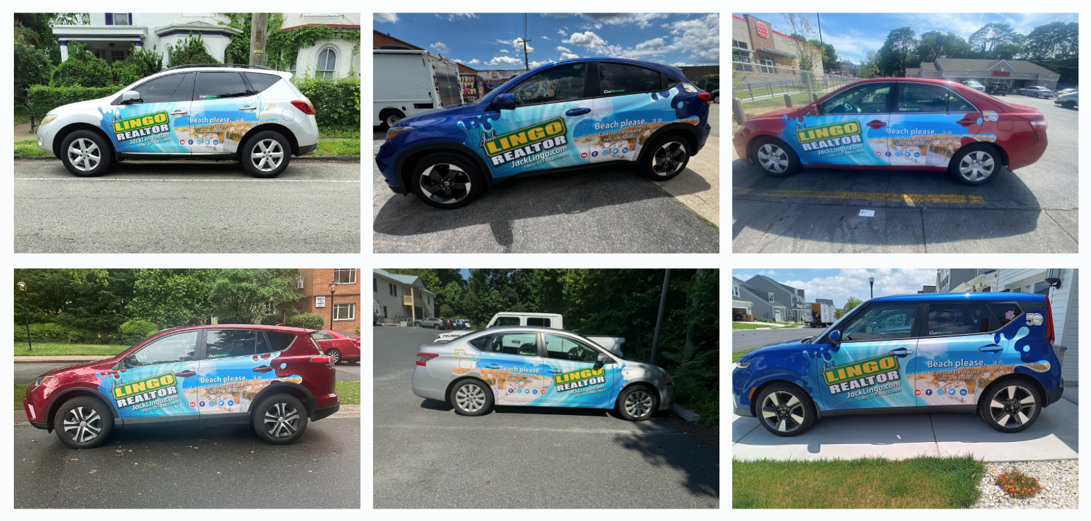 Jack Lingo, REALTOR&reg; Wrapped Rideshare Carvertise Cars