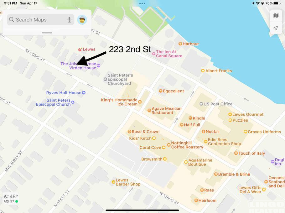Map 223 Second Street Rental Property Map 223 Second Street Rental Property